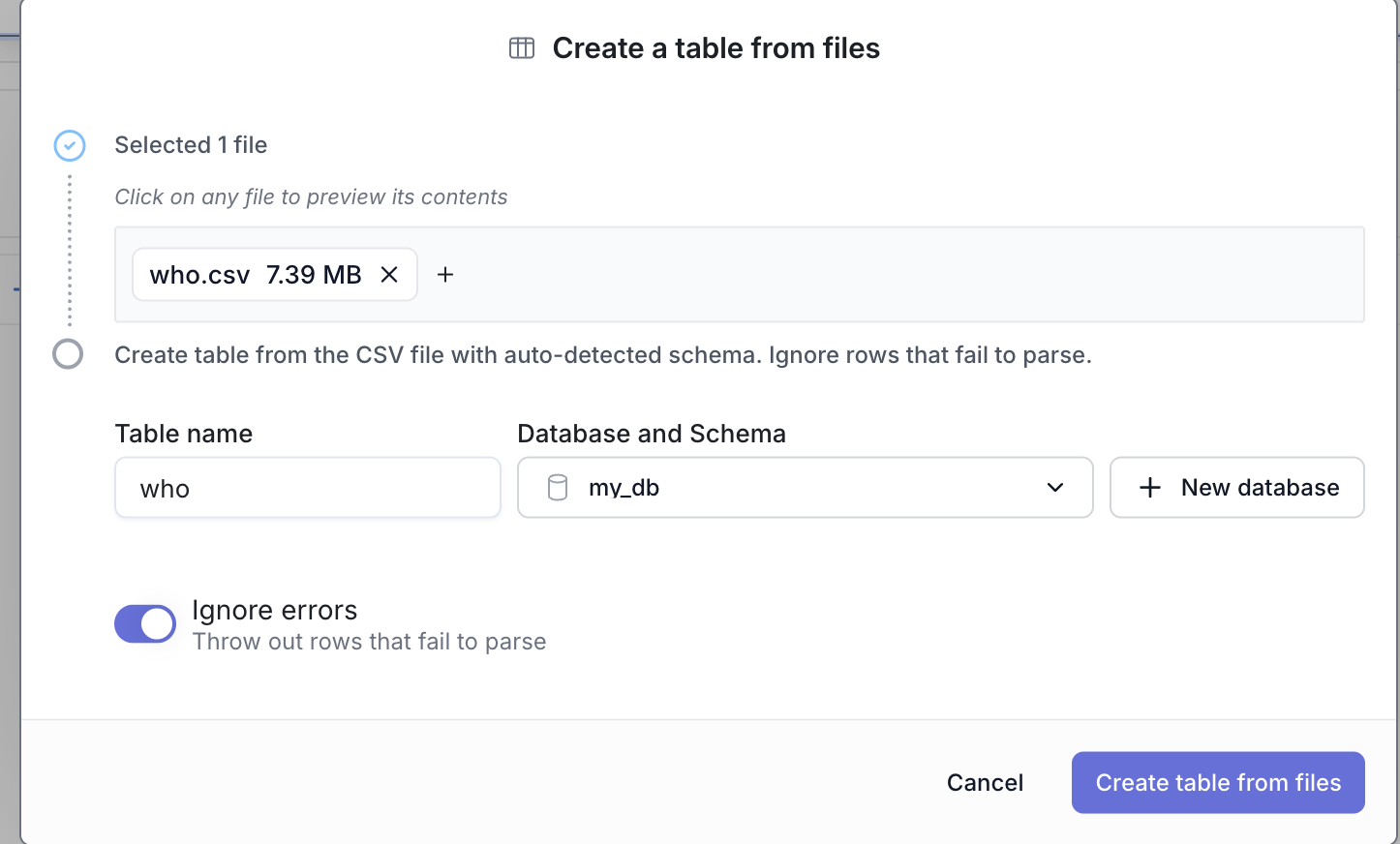 load data