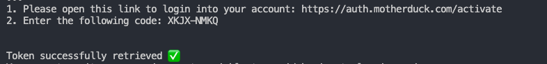 motherduck login